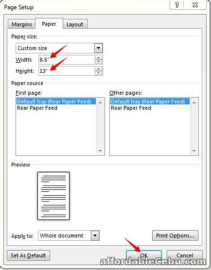 long coupon bond size in word|What is the Size of Long Bond Paper in Microsoft .